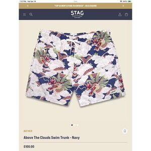 BATHER ABOVE THE CLOUDS SWIM TRUNKS